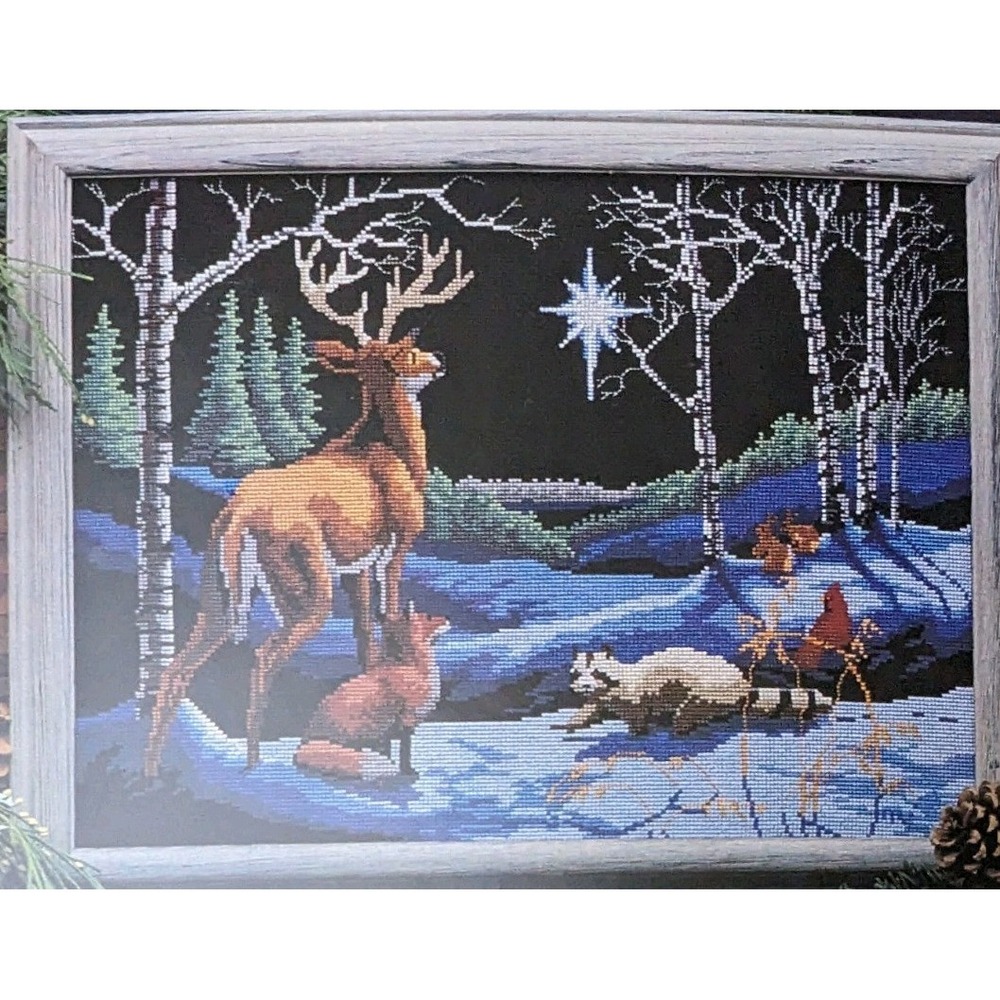Designs for the Needle Cross Stitch Kit Silent Night 1928 Wildlife North Star‎